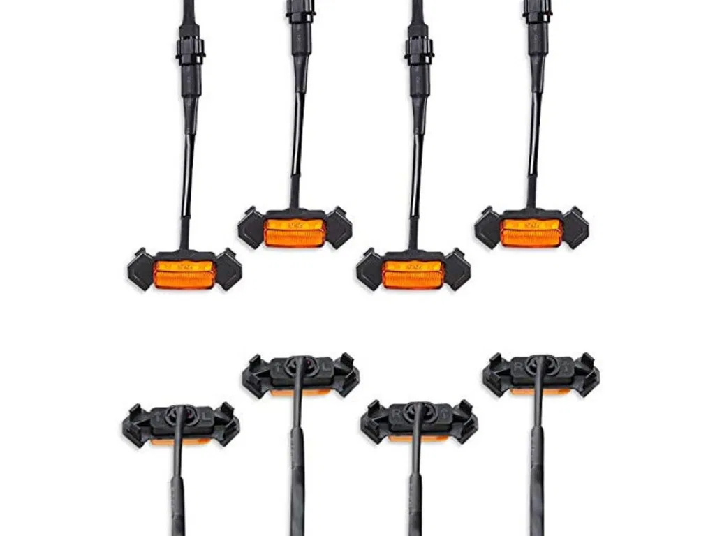 CR3688 – CALI RAISED Grille Light - LED, Use With Front Grille Amber Set Of 4 Raptor Style